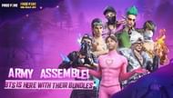 The BTS Bundles in Free Fire (Image via Garena)